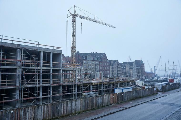 Baustelle in der Innenstadt